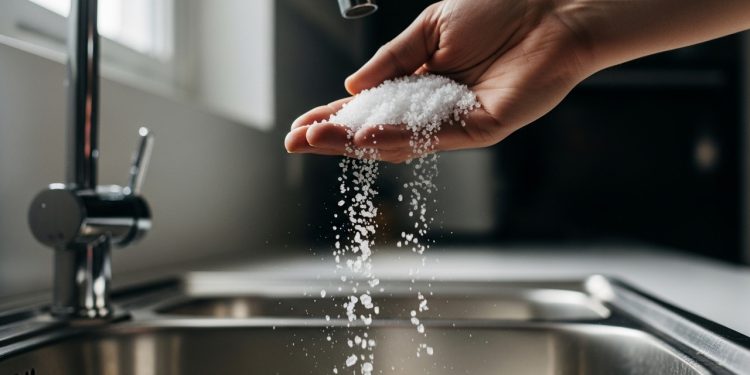 Por que você deve colocar sal grosso no ralo da pia uma vez por mês