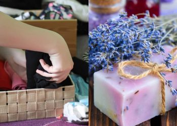 O que acontece se você deixar um sabonete dentro do armário de roupas!