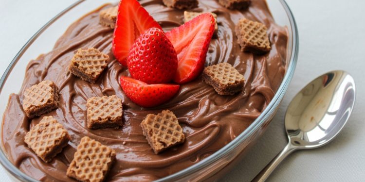 Sobremesa fácil e rápida para o final do ano: estrogonofe de chocolate com morangos