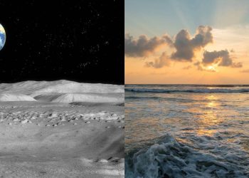 A força invisível da Lua que movimenta os oceanos da Terra todos os dias
