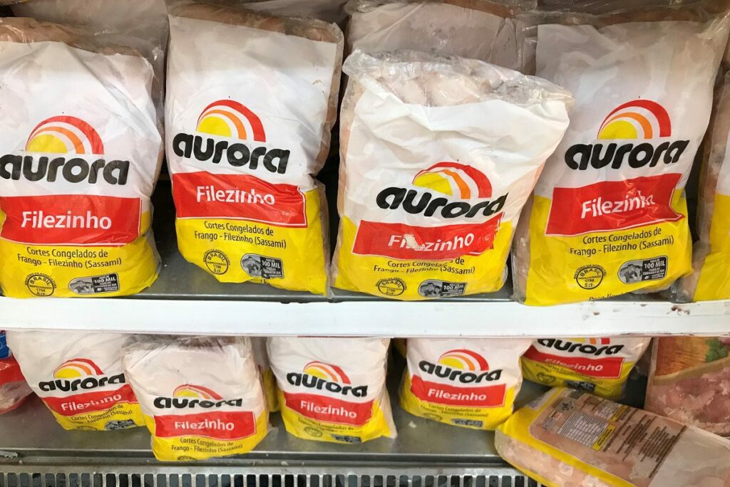 ExportaГѓВ§ГѓВЈo de carnes da Aurora cresce 18% no 1Г‚Вє semestre de 2021