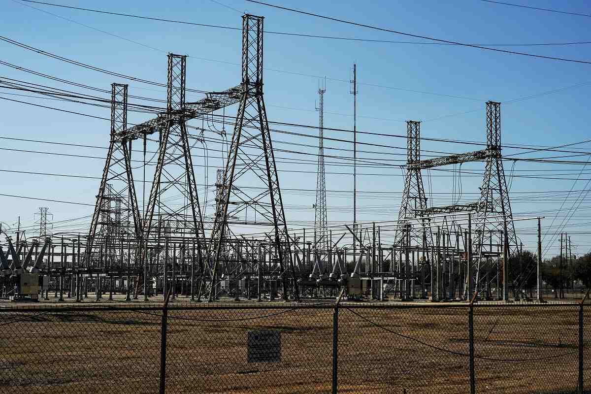 Estação de eletricidade em Houston, Texas.