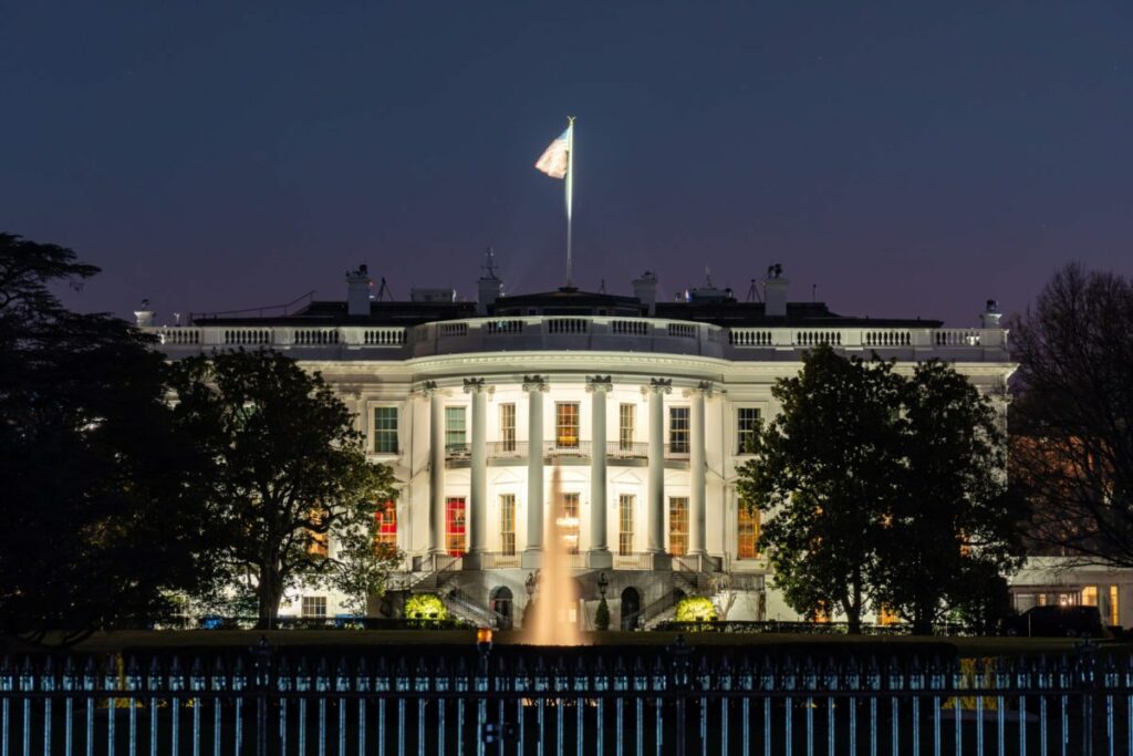 The White House Washington DC, United States at night