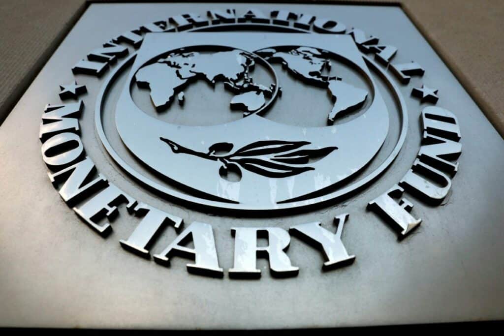 Logotipo do Fundo Monetário Internacional (FMI), em Washington, Estados Unidos. 4 de setembro de 2018. REUTERS/Yuri Gripas