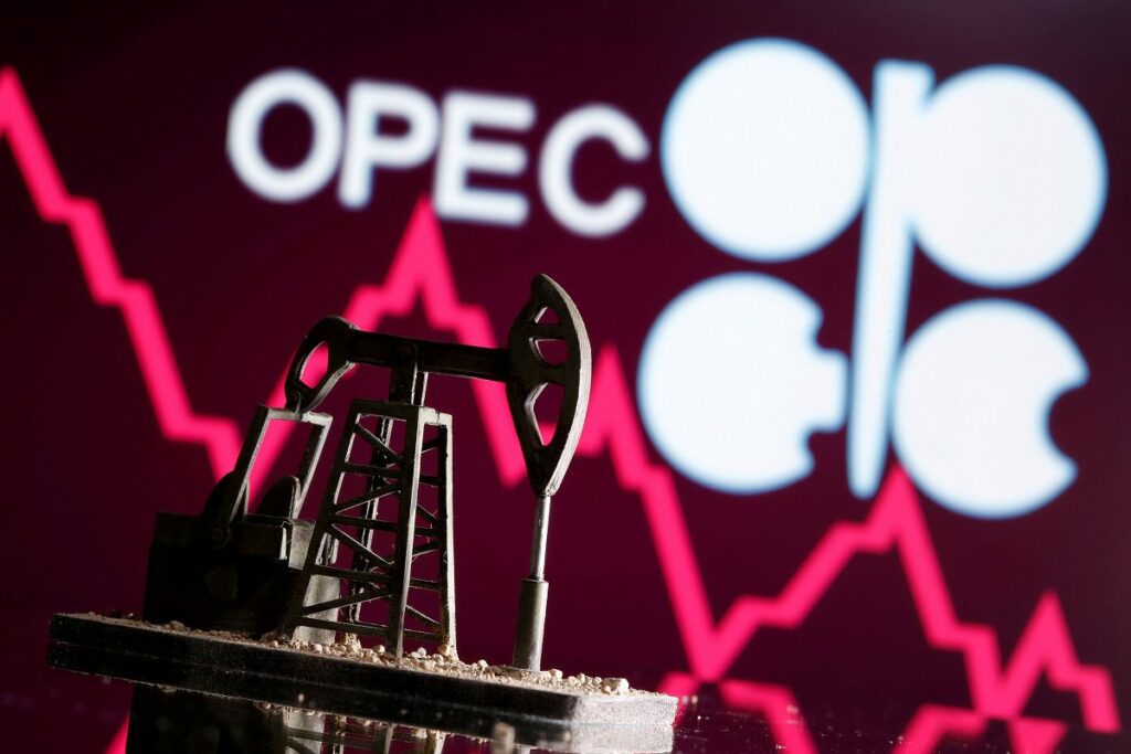 Logo da Opep em ilustração