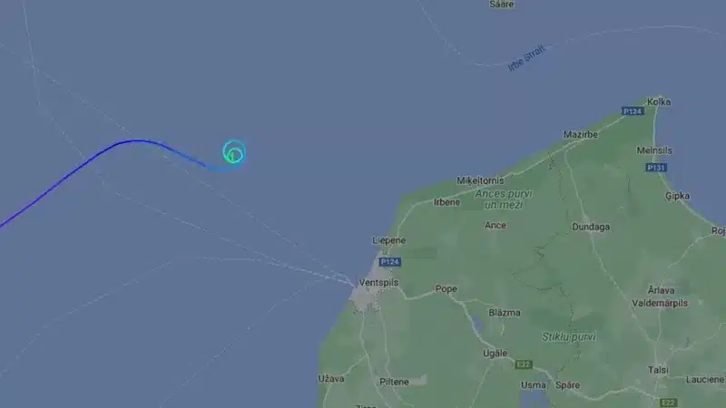 Imagem do FlightRadar24 mostra local da queda da aeronave Cessna