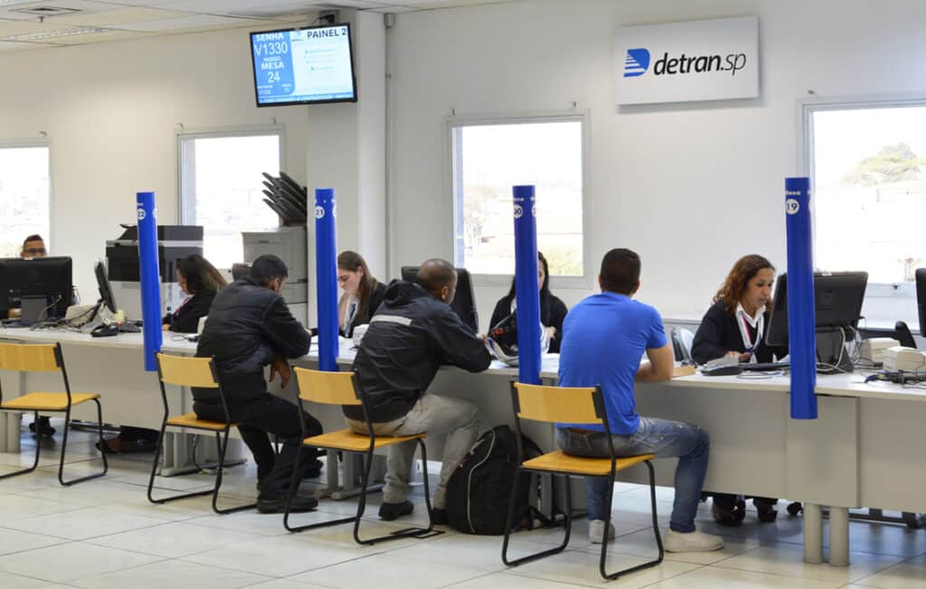 Atendimento no Detran Foto: Divuçgação, Governo do Estado de São Paulo