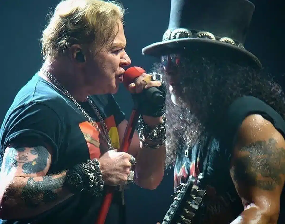 Axl Rose e Slash do Guns N' Roses