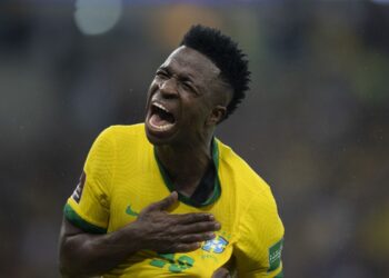 Um dos jogadores convocado para a Copa do Qatar, Vinicius Júnior. Foto: Reprodução, CBF