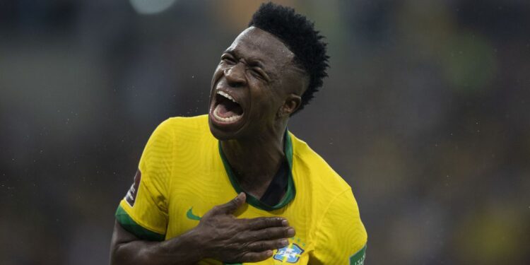 Um dos jogadores convocado para a Copa do Qatar, Vinicius Júnior. Foto: Reprodução, CBF