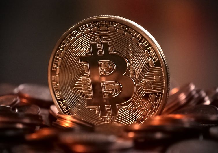 Ilustração do Bitcoin.