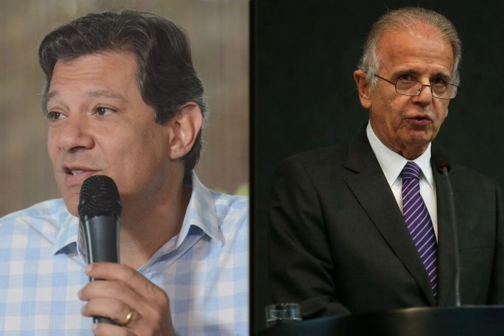 Novo ministro da Fazenda, Fernando Haddad, e da Defesa, José Múcio