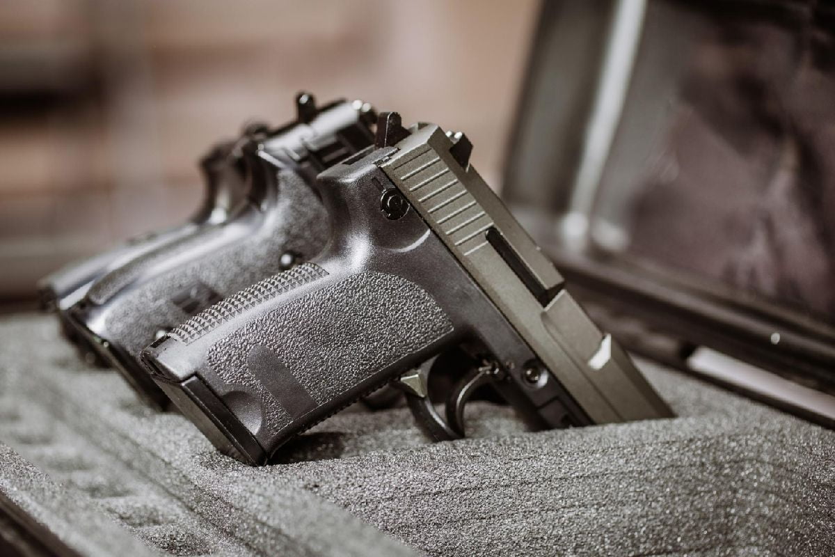 armas em estojo