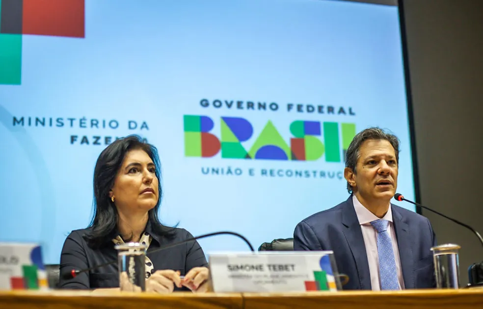 Foto: Equipe econômica apresenta proposta de arcabouço fiscal — Foto: Reprodução