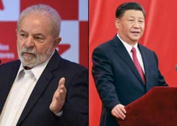 O presidente do Brasil, Lula, e da China, Xi Jinping