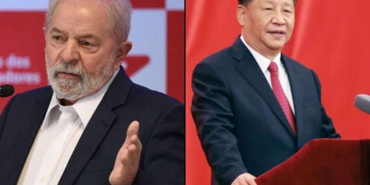O presidente do Brasil, Lula, e da China, Xi Jinping