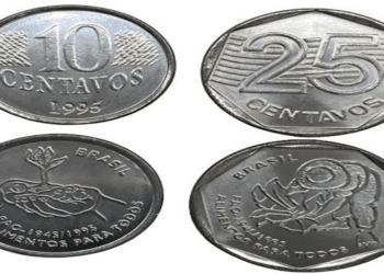 Raridade e Valor das Moedas de 10 e 25 Centavos de 1995