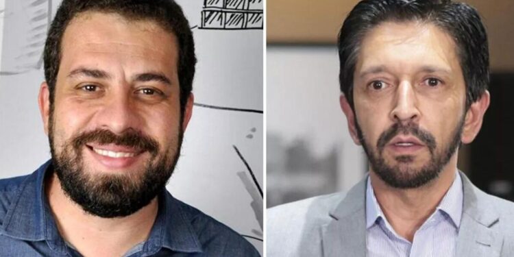Guilherme Boulos e Ricardo Nunes (Foto: Felipe Gonçalves/Brasil 247 Governo de São Paulo)