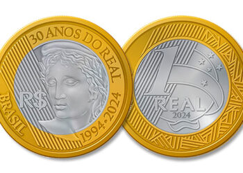 Banco Central celebra 30 anos do Real com lançamento de moeda especial