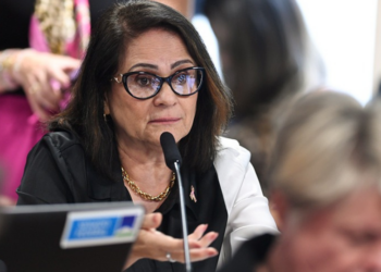 A senadora Damares Alves, do Republicanos-DF (Foto: Edilson Rodrigues/Agência Senado)