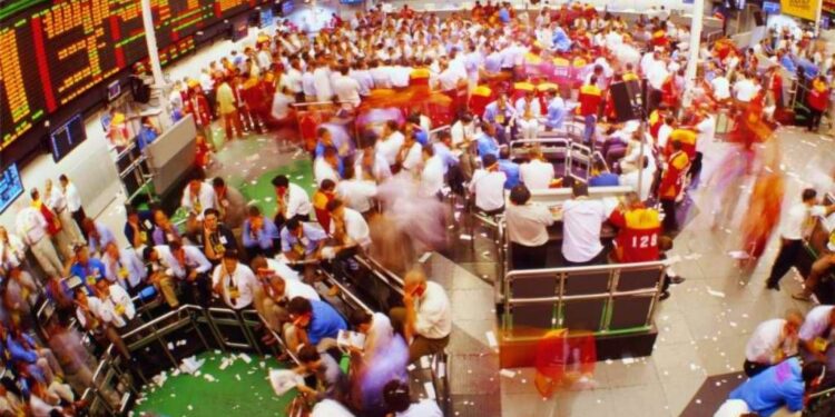 Pregão na BM&F: viva-voz silenciou definitivamente em 2009 (Foto: Centro de Referência do MUB3)