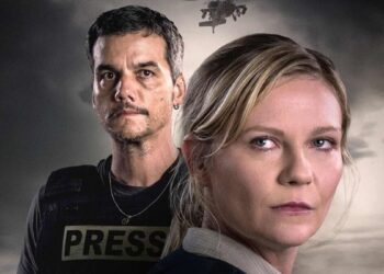 Wagner Moura e Kirsten Dunst em Guerra Civil - Foto: Divulgação/A24