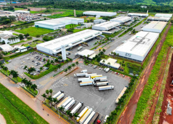 Galpão da Log em Goiânia (Foto: Divulgação/Log)