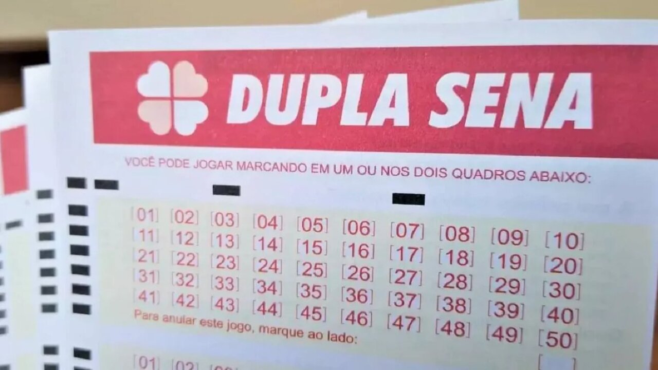 Prêmio da Dupla Sena acumula e pode chegar a R$ 4,5 milhões