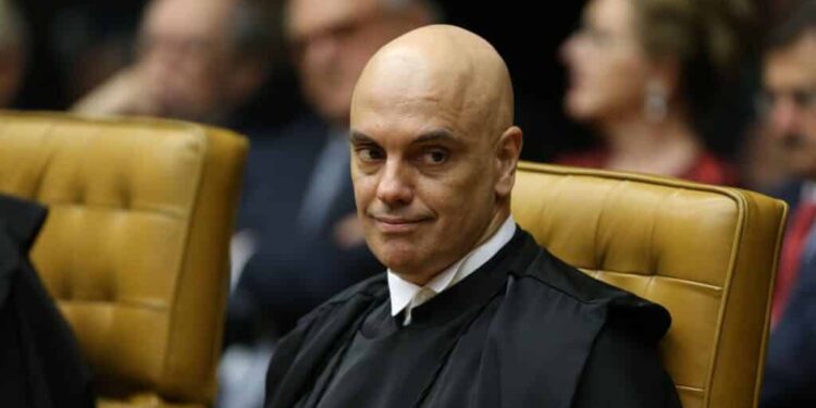 O ministro do STF  Alexandre de Moraes durante solenidade de posse do novo presidente do Supremo Tribunal Federal (STF), ministro Dias Toffoli.