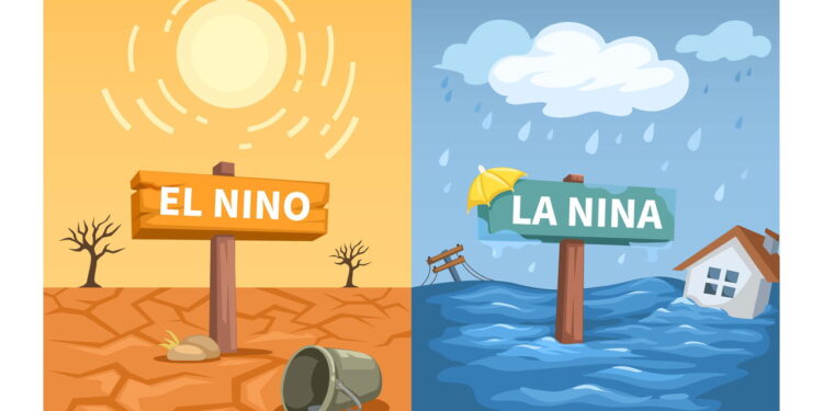 El Niño e La Niña causam os maiores extremos climáticos de 2025