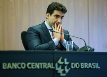 O presidente do BC, Gabriel Galípolo, em Brasília - Foto: Fabio Rodrigues-Pozzebom/ Agência Brasil