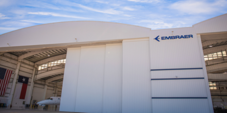 Unidade da Embraer, em Dallas, nos EUA (Foto Divulgação/Embraer)