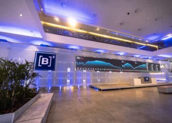 Hall de entrada da B3.