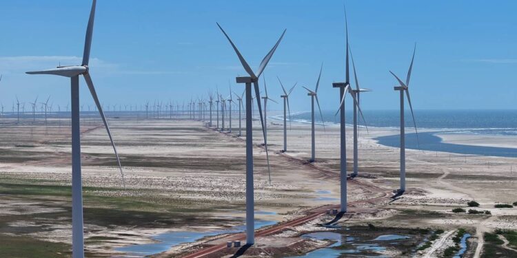 Parque Eólico em Paulino Neves, no Maranhão (Créditos: depositphotos.com / Cristian_Lourenco)