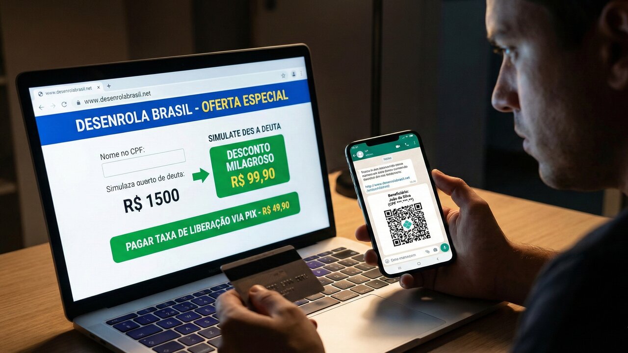 Se você tem dívidas, cuidado com o golpe que usa o nome do Desenrola para roubar seu dinheiro