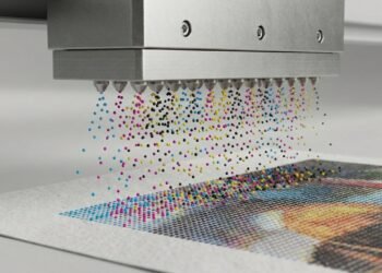Com milhares de gotas minúsculas disparadas por segundo, é assim que a engenharia da sua impressora cria imagens perfeitas