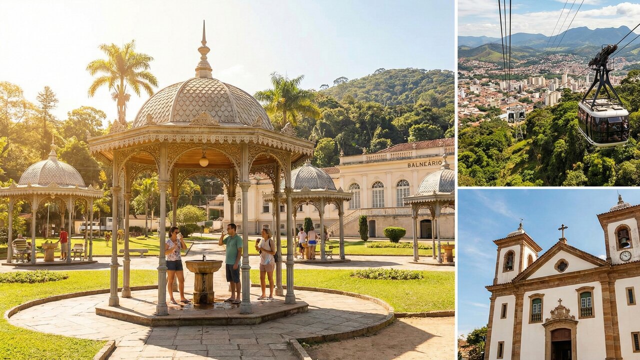 Cidade do Sul de Minas, situada a 895 metros de altitude, tem o maior complexo de águas do Brasil