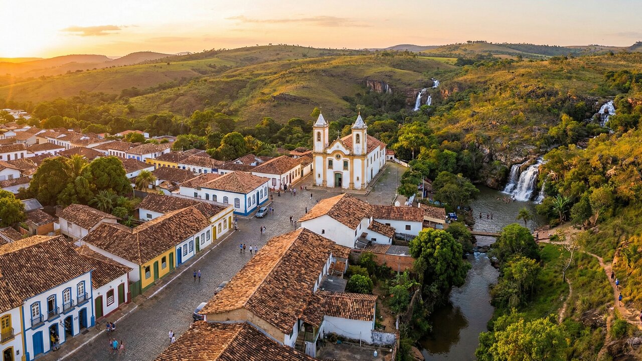 Cidade de Goiás, situada a 740 metros de altitude, é cercada por dezenas de cachoeiras