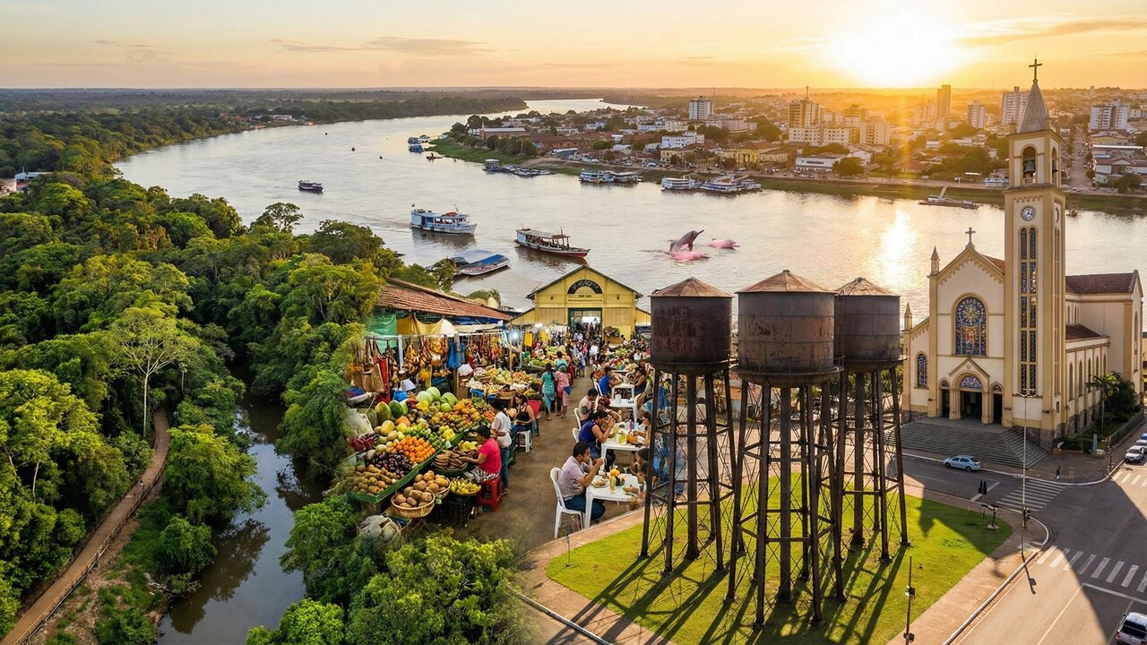 Cidade amazônica, fundada há mais de 100 anos, é banhada pelo importante Rio Madeira