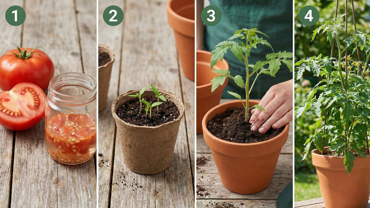 Esse homem descobriu o segredo para nunca mais comprar tomates e ter uma colheita o ano todo