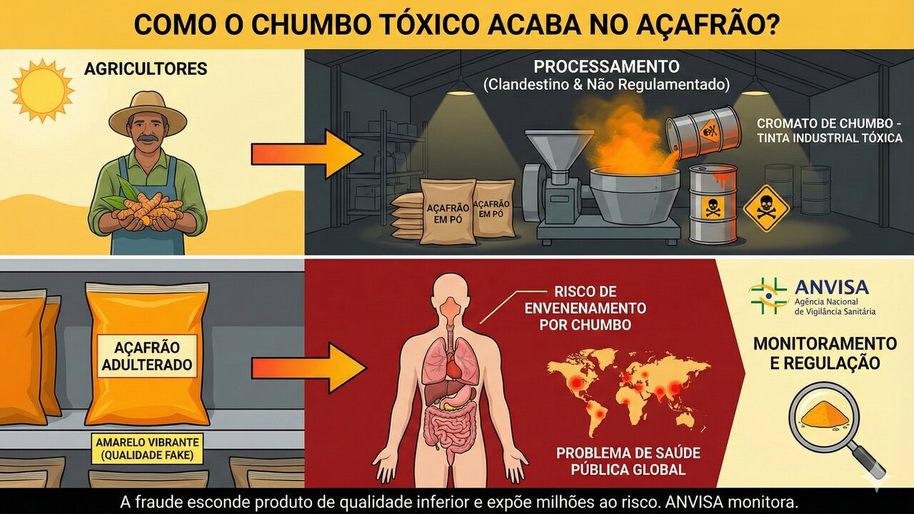 Eles seguiram o rastro da cúrcuma e descobriram como um corante tóxico pode estar chegando no seu prato