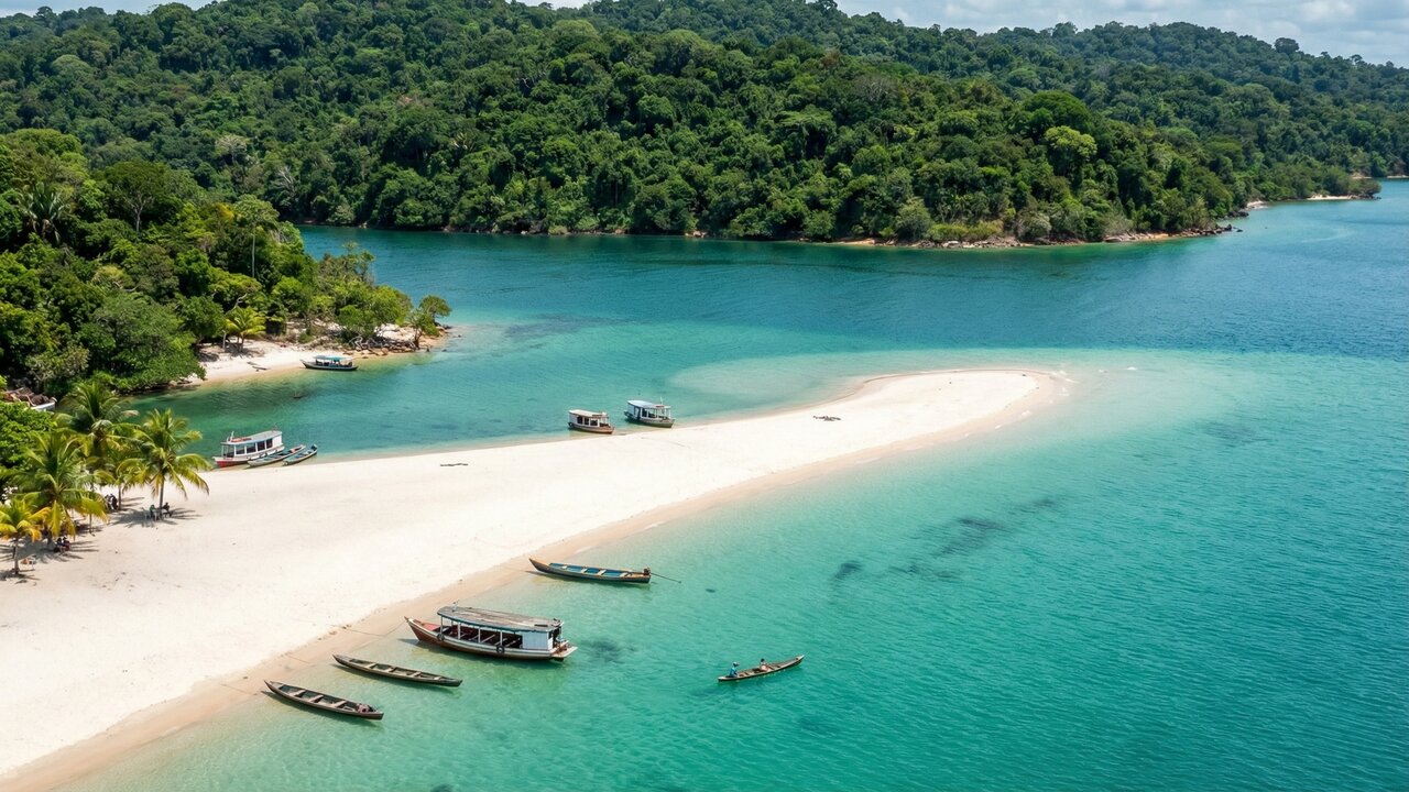 Esqueça o litoral lotado: cidade com "praia de água doce" e areia branca conquista turistas no interior
