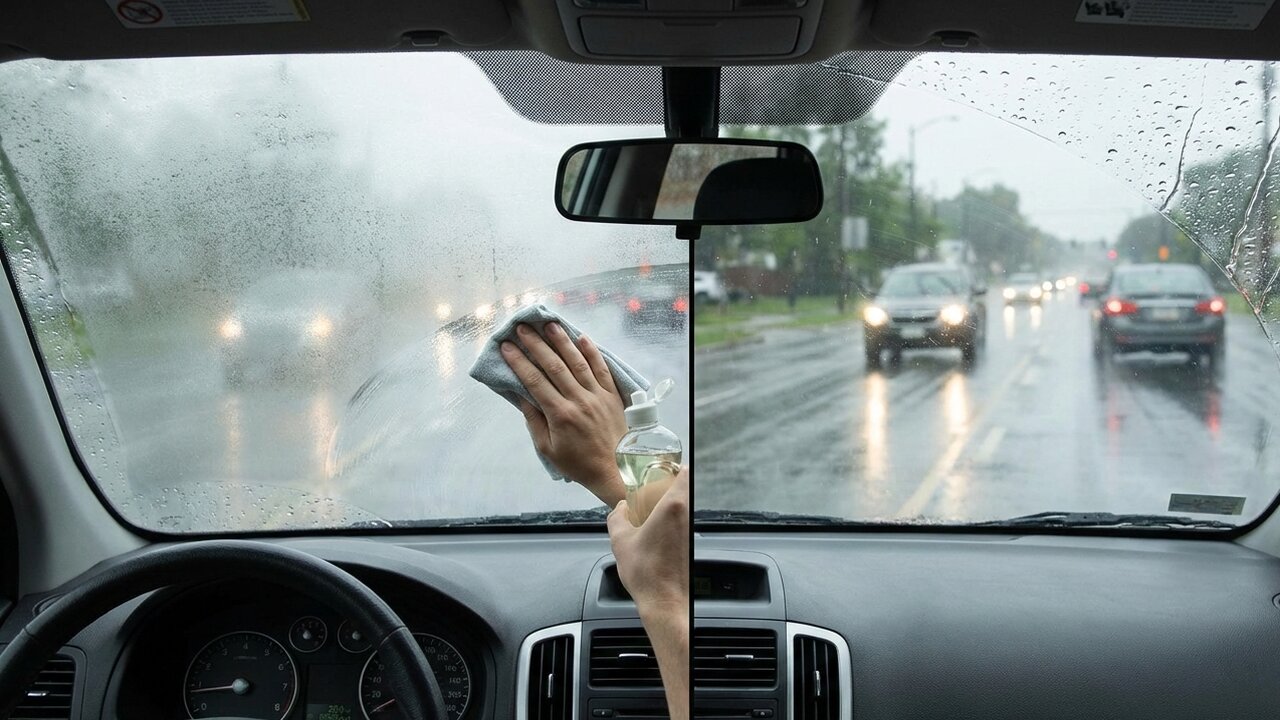 O truque do para-brisa que os instrutores de autoescola usam e a maioria dos motoristas desconhece para dias de chuva