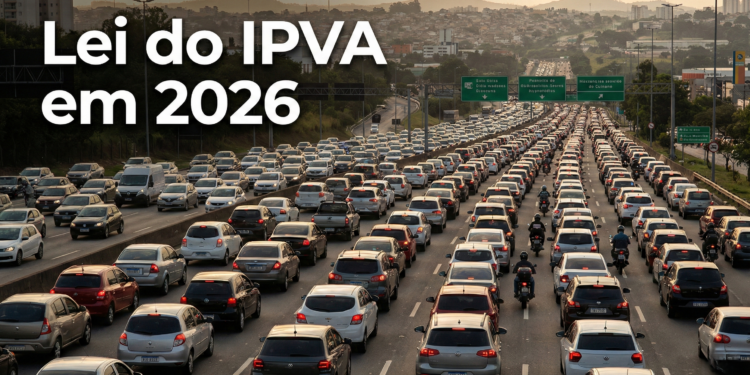 Nova regra do IPVA que começará a valer em primeiro de janeiro de dois mil e vinte e seis