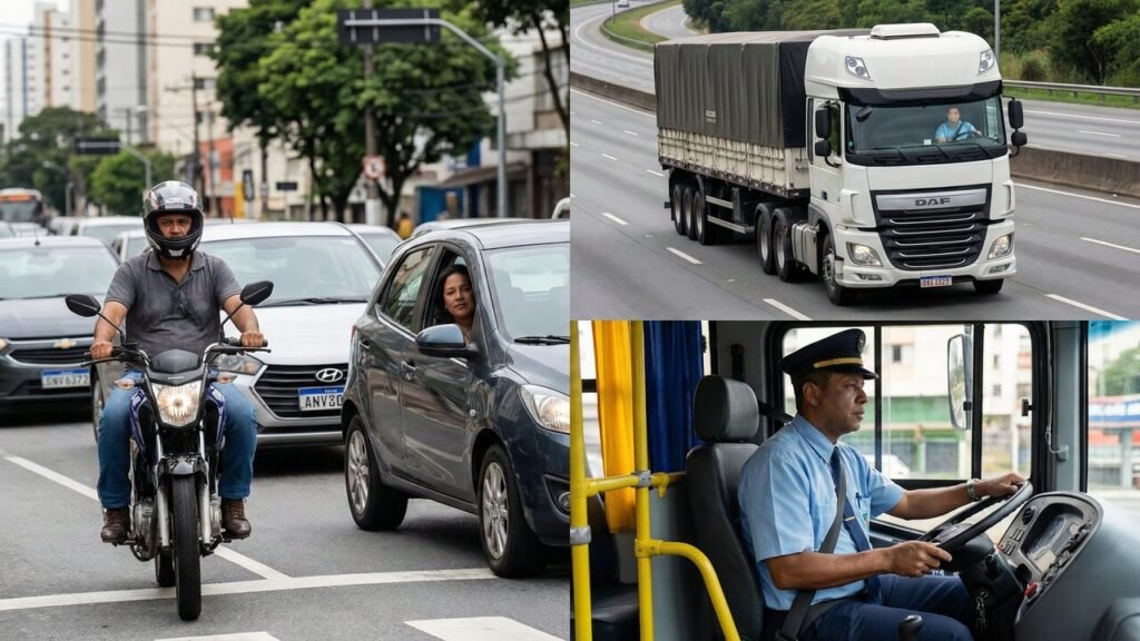 De uma moto a uma carreta, este guia explica de vez a diferença entre as categorias A, B, C, D e E da CNH