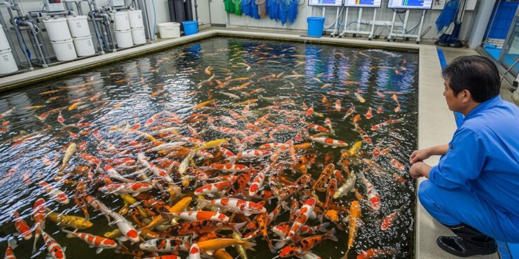 Como funciona a produção milionária das carpas mais perfeitas e valiosas do mundo