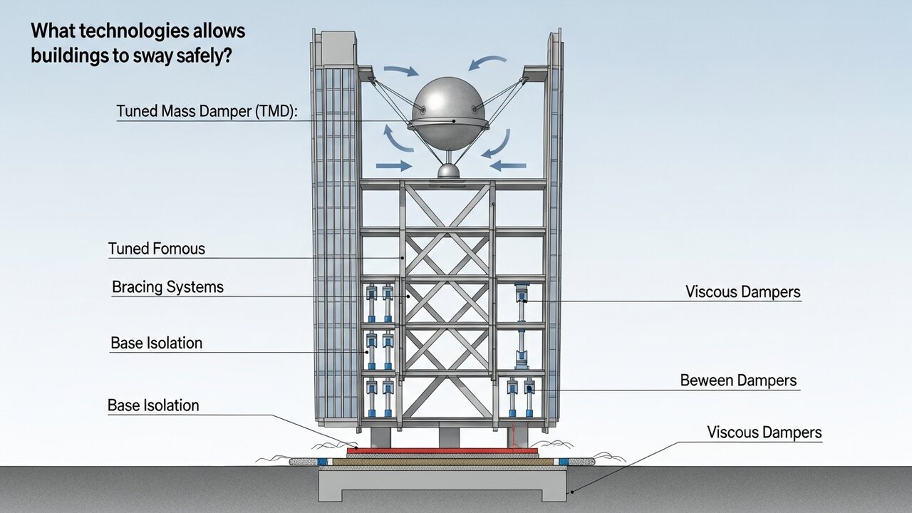 A engenharia genial que faz prédios balançarem para não desabar