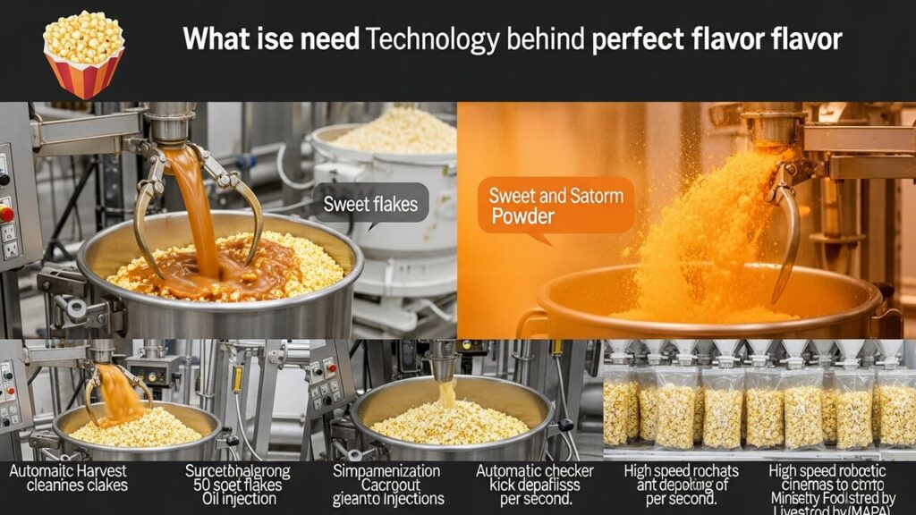 Como toneladas de pipoca são produzidas e embaladas por hora nesta megafábrica