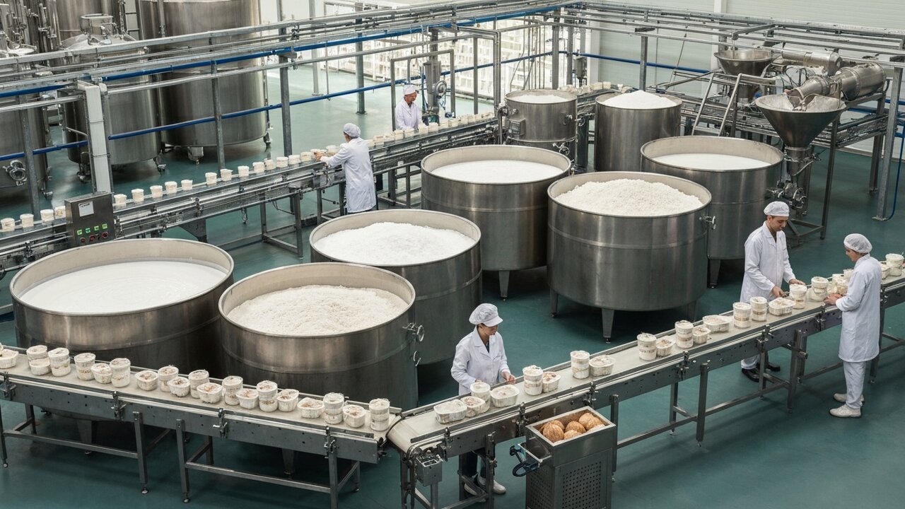 O Império do Coco: A jornada do fruto da colheita à embalagem em uma fábrica de ponta