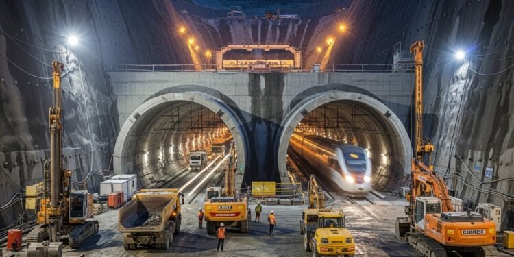 Com um custo de US$ 29 bilhões e 64 km de túneis sob os Alpes: a megaobra de engenharia que vai conectar nações e revolucionar o transporte.